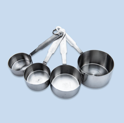 Stainless Steel Piece Measuring Cup Set with Handle